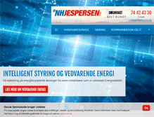 Tablet Screenshot of nhjespersen.dk